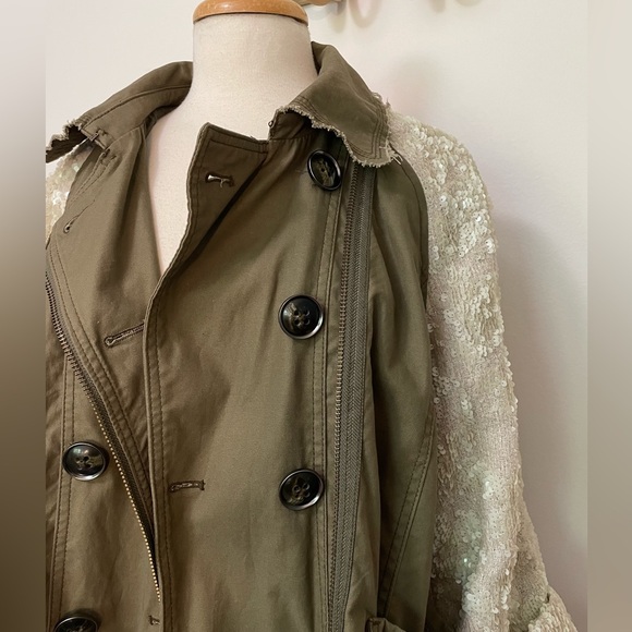 Hei Hei by Anthropologie Sequin Distressed Double Breasted Jacket - Picture 5 of 11